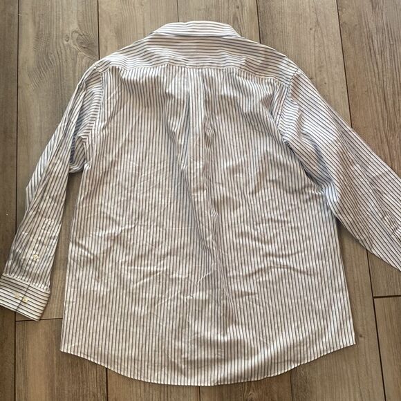 Michael Kors Mens Dress Button Down Shirt Navy and Light Blue Stripes-NWOT - Picture 7 of 7